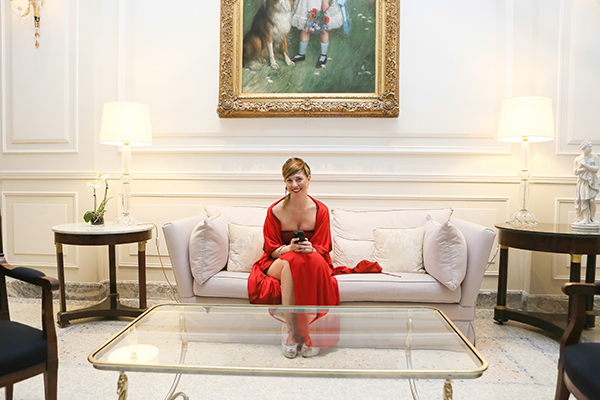 Cristina Lodi, 2 Fashion Sisters, PalazzoParigi, Infant Charity Award, abito rosso, galà