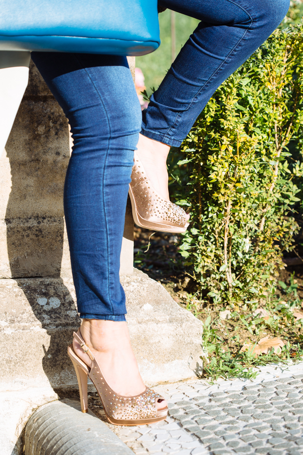 Cristina Lodi, jeans imperfetc, scarpe luciano barachini